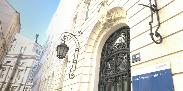 Eingangsbereich Schenkenstraße 8-10